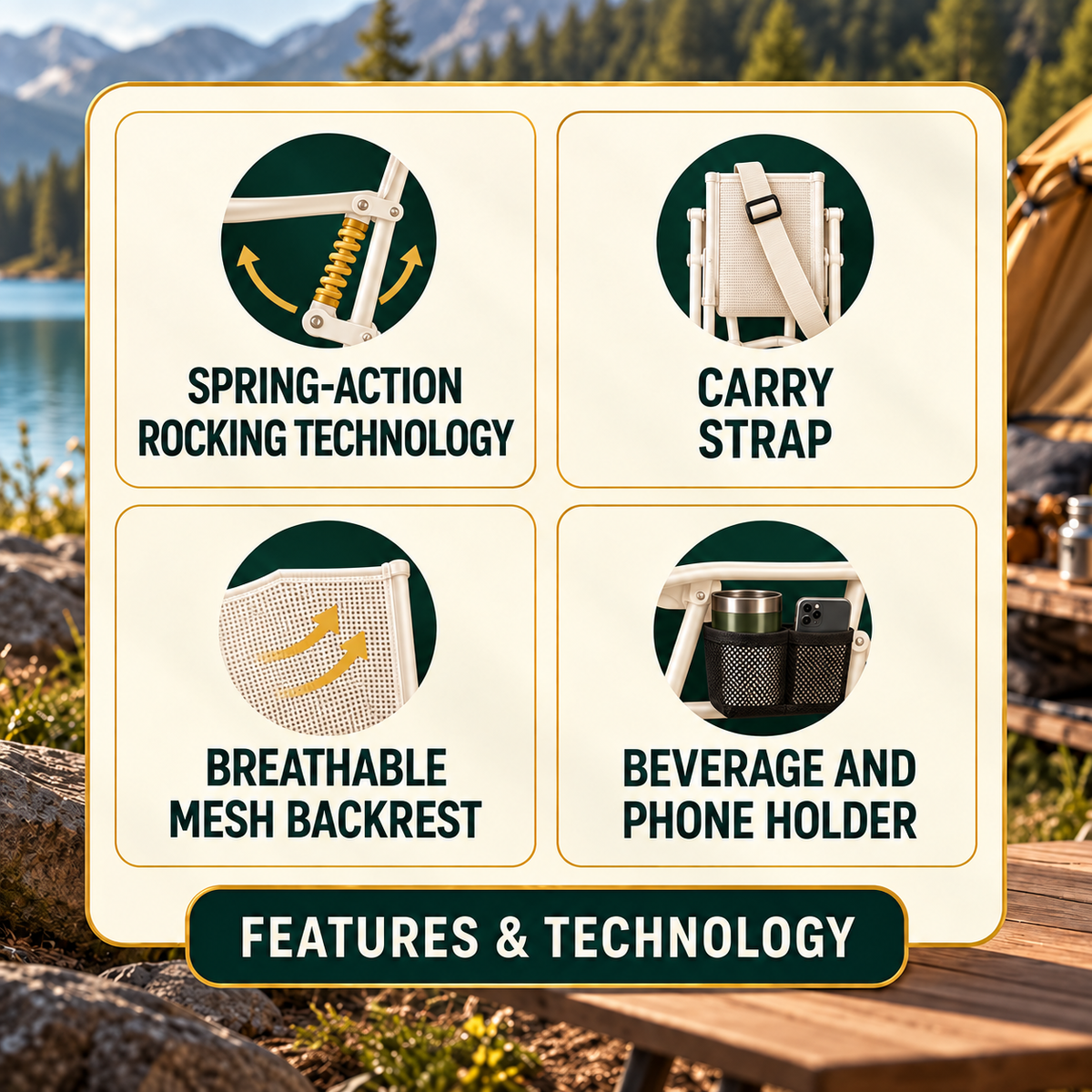 The Rock-Anywhere™ Auto-Shock Rocker – 2 Chair Set