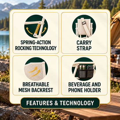 The Rock-Anywhere™ Auto-Shock Rocker – 2 Chair Set