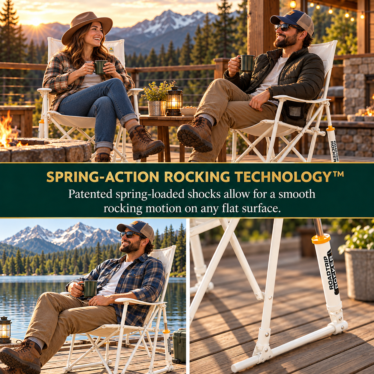 The Rock-Anywhere™ Auto-Shock Rocker – 2 Chair Set